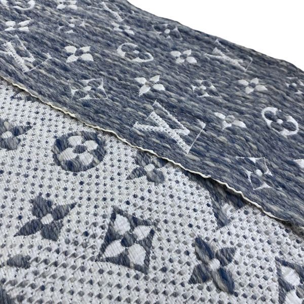 ○ ルイヴィトン LOUIS VUITTON エシャルプ ロゴマニア デニム