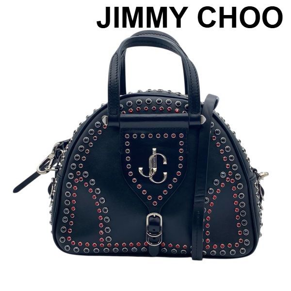 ○ ジミーチュウ JIMMY CHOO ヴァレンヌ ボーリング スタッズバッグ