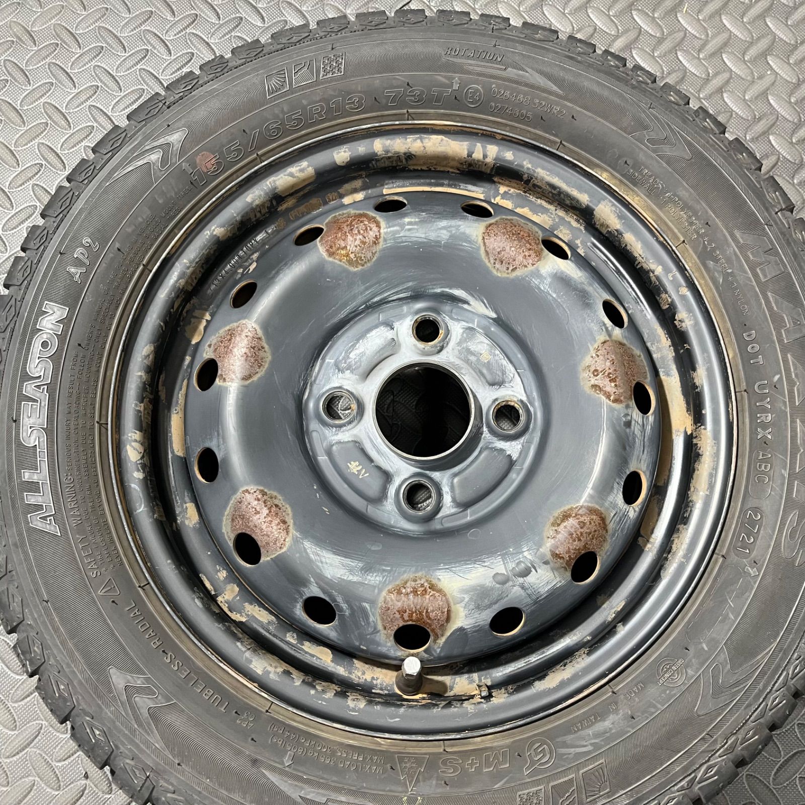 21年製 155 65 R 13 マキシス オールシーズンAP 2 ホンダ ライフ JC 1 ゼスト ザッツ スタッドレスタイヤ 1328 E