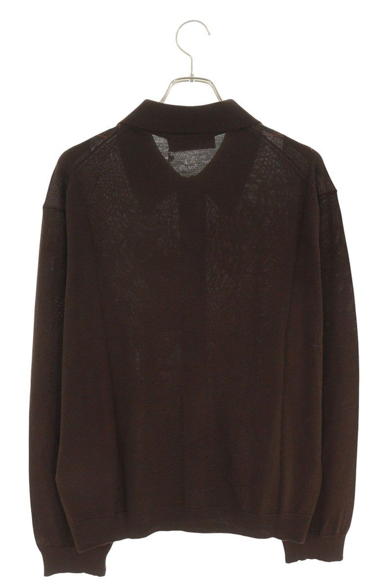 アワーレガシー サイズ:50  25AW  M4253EP チョコレートウールポロカーディガン 新古品 SB01 アワーレガシー 25AW M4253EP チョコレートウールポロカーディガン