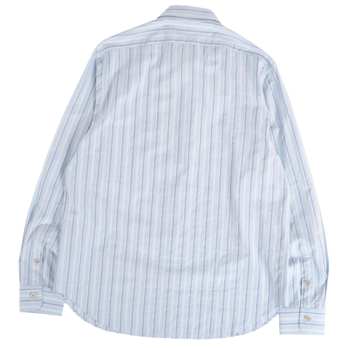 GUCCI ストライプ刺繍長袖シャツ　美品 美品 グッチ GUCCI シャツ ロングスリーブ GG刺繍 長袖 ストライプ コ