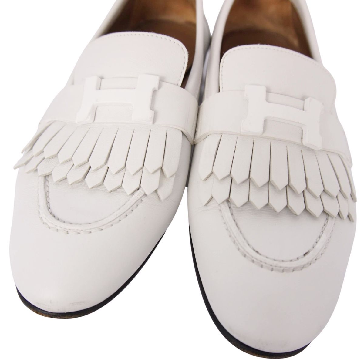 美品 エルメス HERMES ローファー 2022 モカシン ロワイヤル コンス