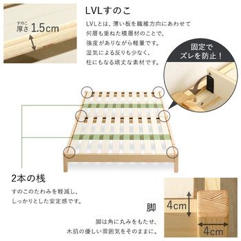 2分で完成 組立簡単ベッド Trans トランズ シングル