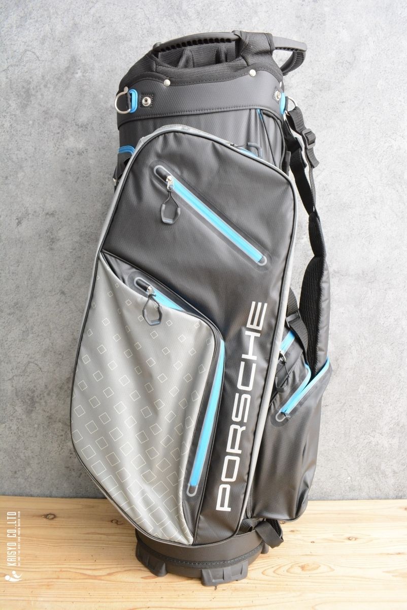 未使用品 14分割】 ポルシェ Porsche メンズ キャディバッグ ブラック