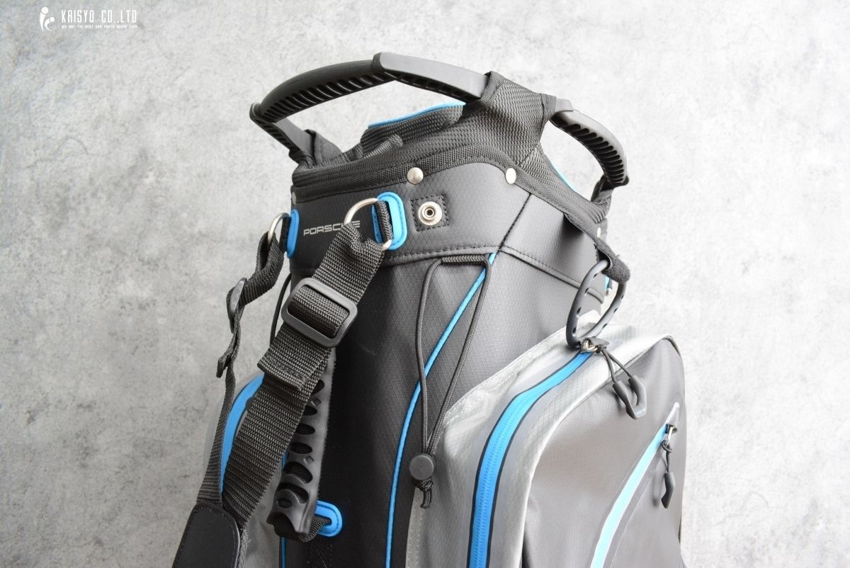 未使用品 14分割】 ポルシェ Porsche メンズ キャディバッグ ブラック