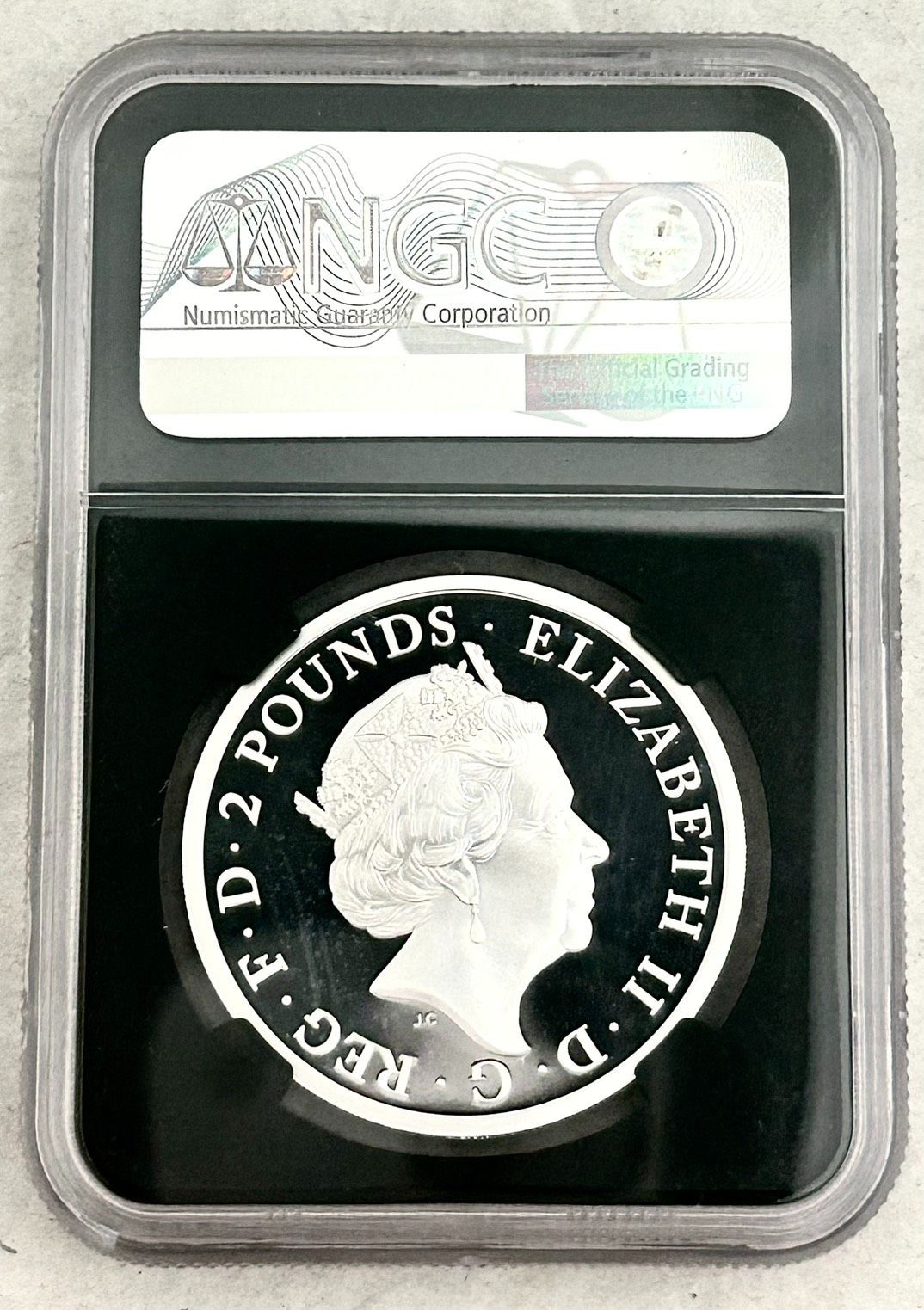 NGC最高鑑定☆2018年イギリス Two dragons 2ポンドプルーフ銀貨