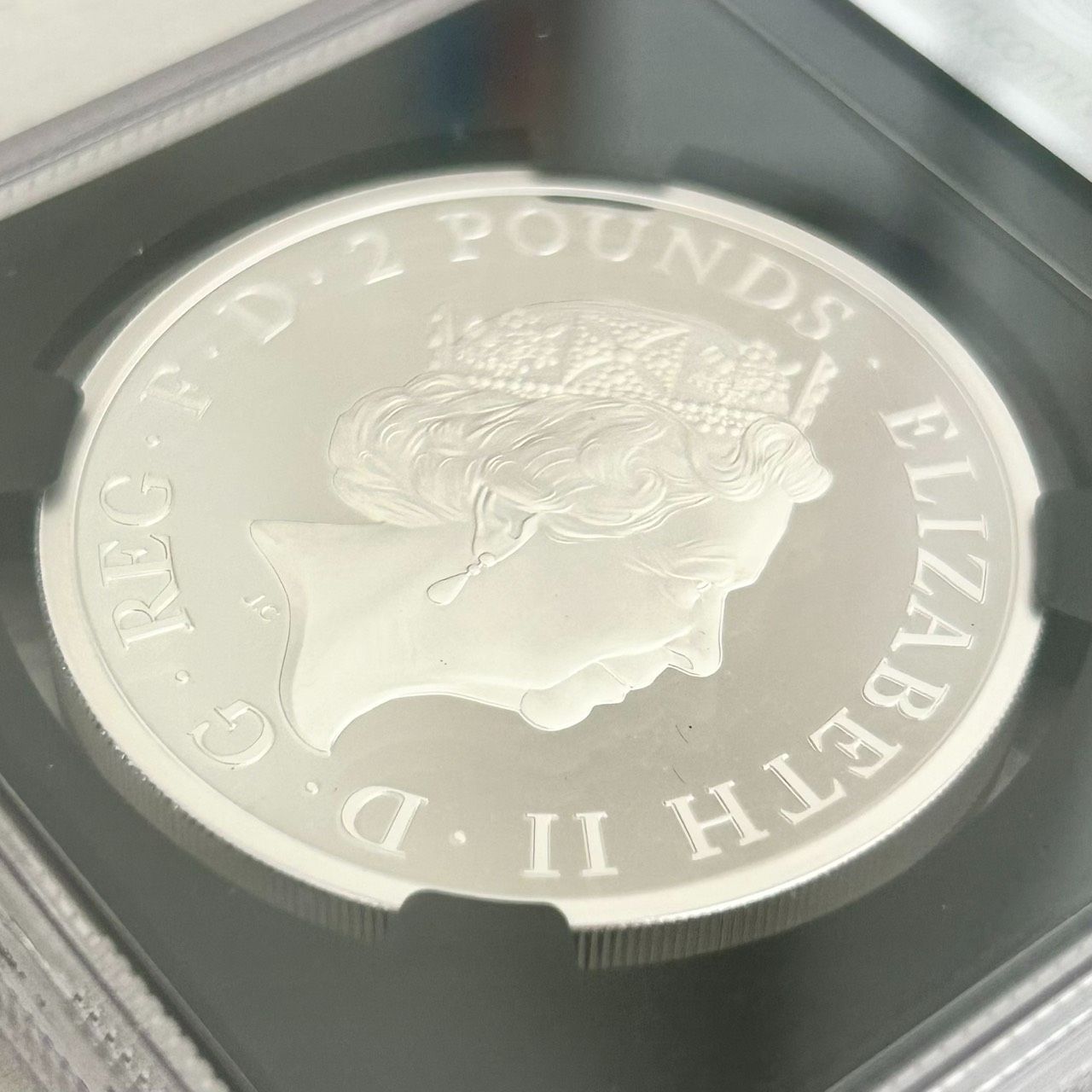 NGC最高鑑定☆2018年イギリス Two dragons 2ポンドプルーフ銀貨