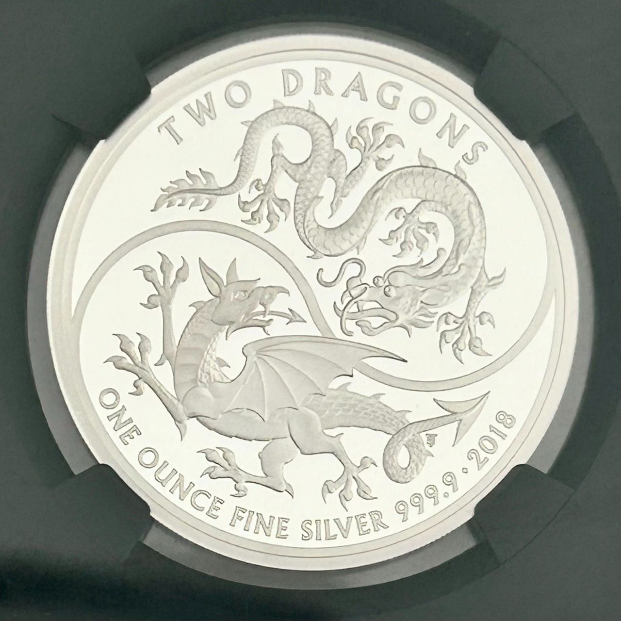 NGC最高鑑定☆2018年イギリス Two dragons 2ポンドプルーフ銀貨