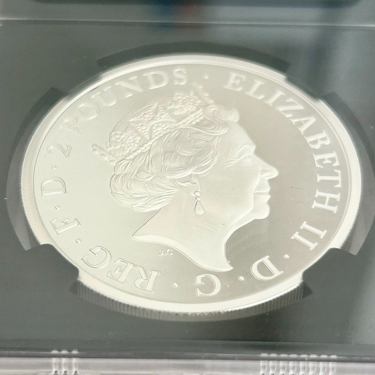 NGC最高鑑定☆2018年イギリス Two dragons 2ポンドプルーフ銀貨