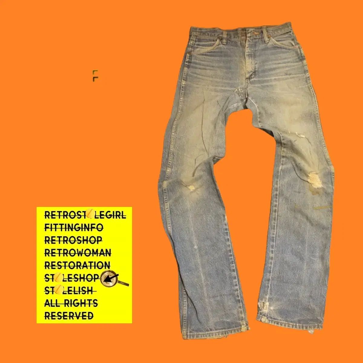 1658 Wrangler ラングラー デニム メンズ レディース ライトブルー インディゴ インディゴデニム クラッシュデニム ウォッシュ ストレート