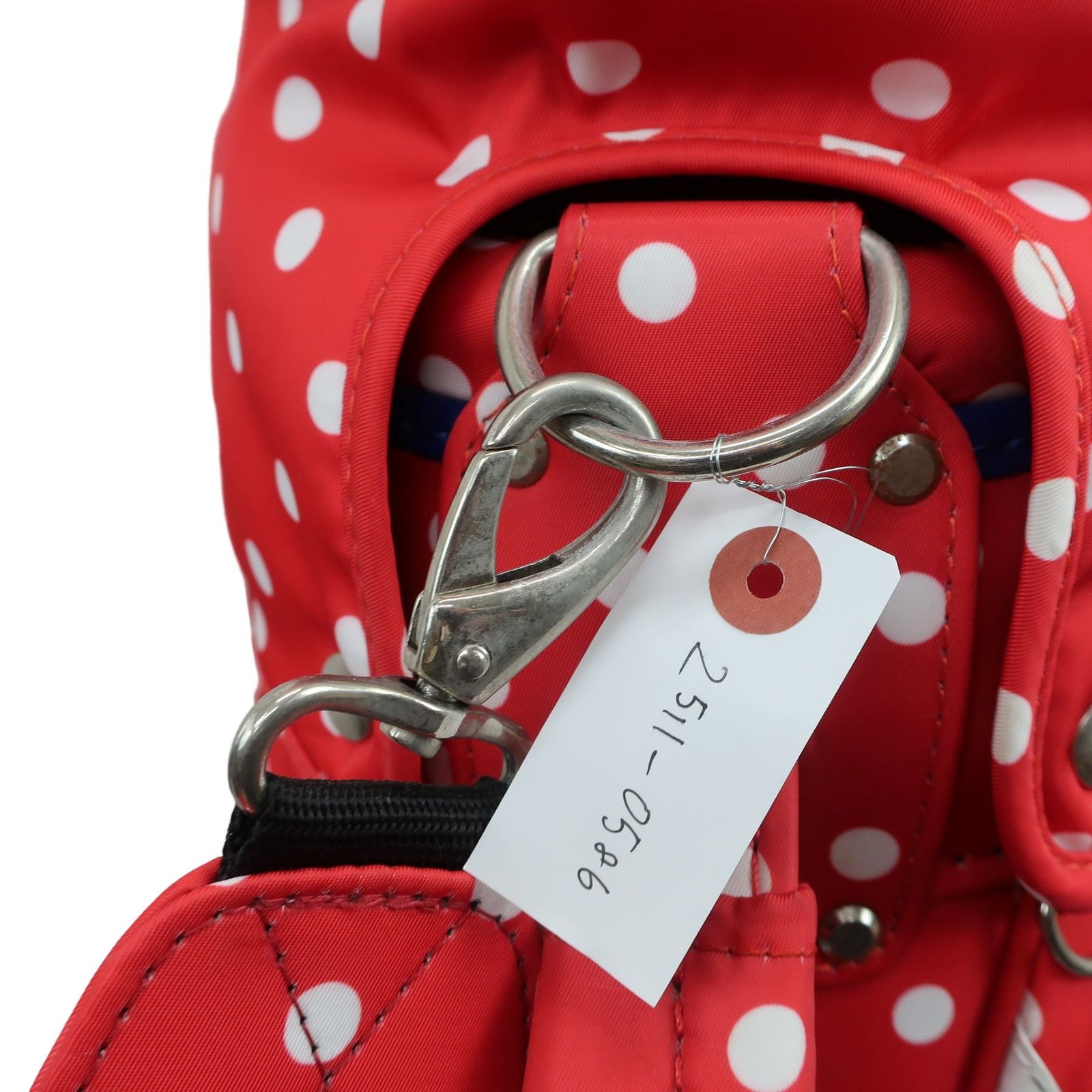  le coq sportif ルコックスポルティフ キャディバッグ 赤白ドット柄 6口 ゴルフ用品 2511 0586 ゴルフシューズ ゴルフバッグ キャディバッグ ゴルフ