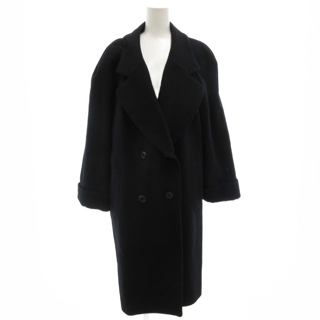 レリアン Leilian カシミアチェスターコート ロング ダブルブレスト