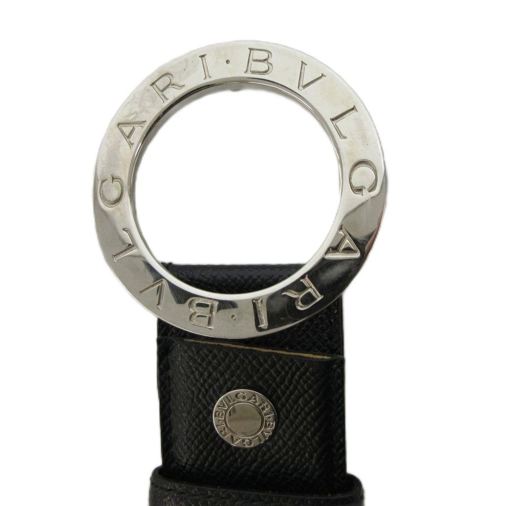 BVLGARI ブルガリ ロゴマニア レザー ベルト サークルロゴ ビーゼロ ブルガリ BVLGARI ベルト レザー ロゴマニア サークルロゴ 42/105 黒