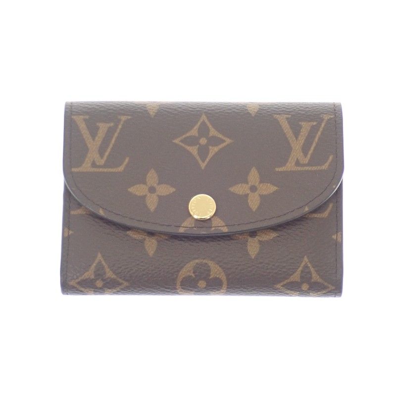 ルイヴィトン LOUIS VUITTON ポルトモネロザリ M 62361 コインケース モノグラムキャンバス ピンク ローズバレリーヌ ゴールド金具 レディース Aランク