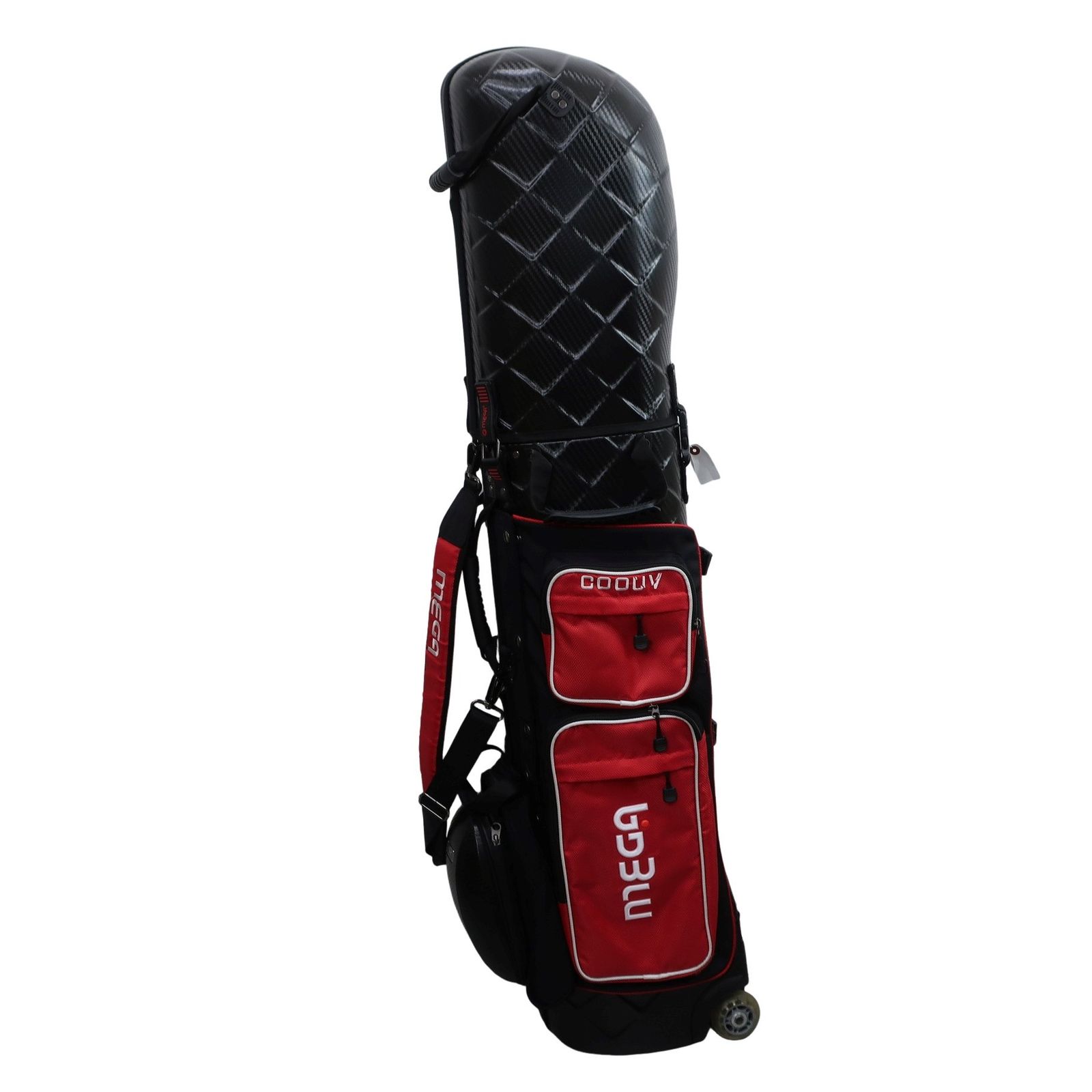MEGA GOLF COOUV キャディバッグ 黒/赤ゴルフパック MEGA GOLF COOUV キャディバッグ 黒/赤ゴルフパック MEGA GOLF