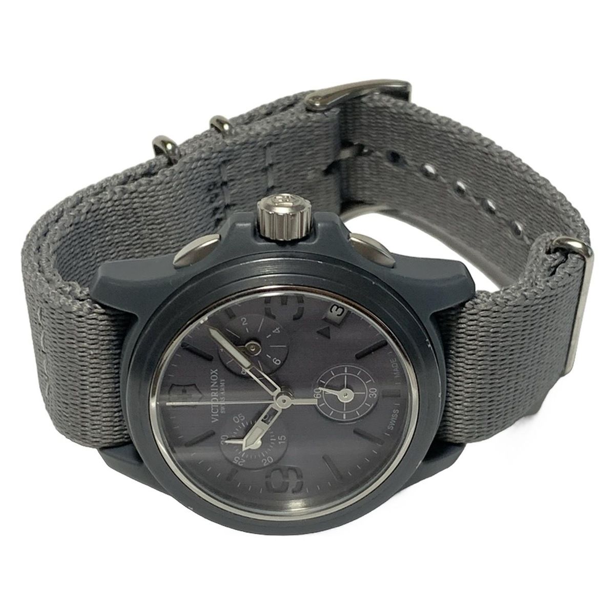 ヴィクトリノックス 腕時計 - 241532 メンズ クロノグラフ ダークグレー