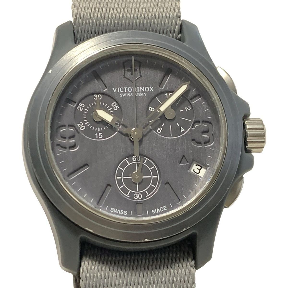 ヴィクトリノックス 腕時計 - 241532 メンズ クロノグラフ ダークグレー