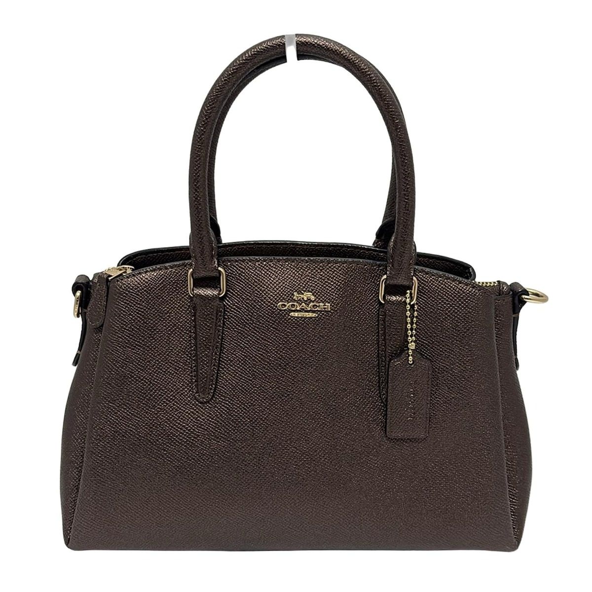 COACH コーチ ハンドバッグ ミニセージ キャリーオール F 29665 ブロンズ レザー