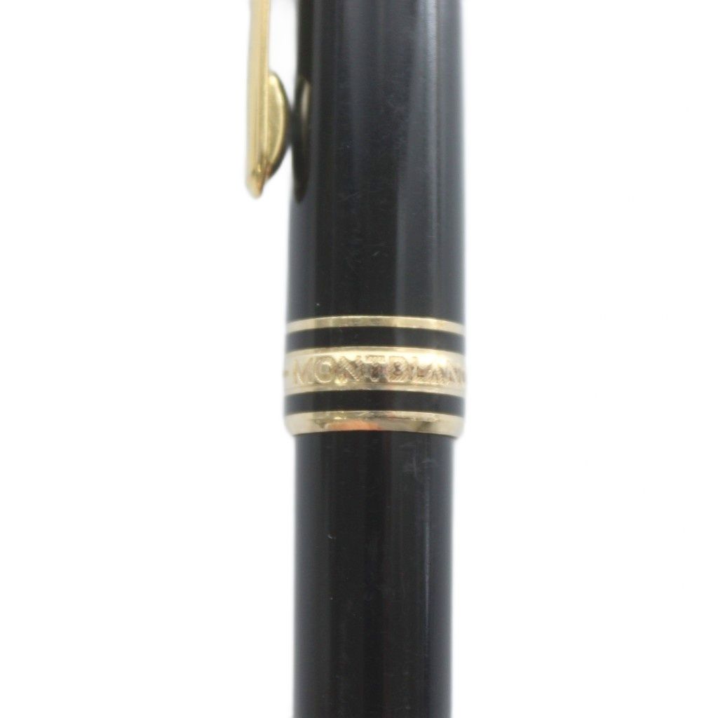  モンブラン MONT BLANC マイスターシュテュック ボールペン 文房具 筆記用具 キャップ式 ロゴ 黒 ブラック ゴールド色 XZ GY 18 筆記具 文房具 事務用品