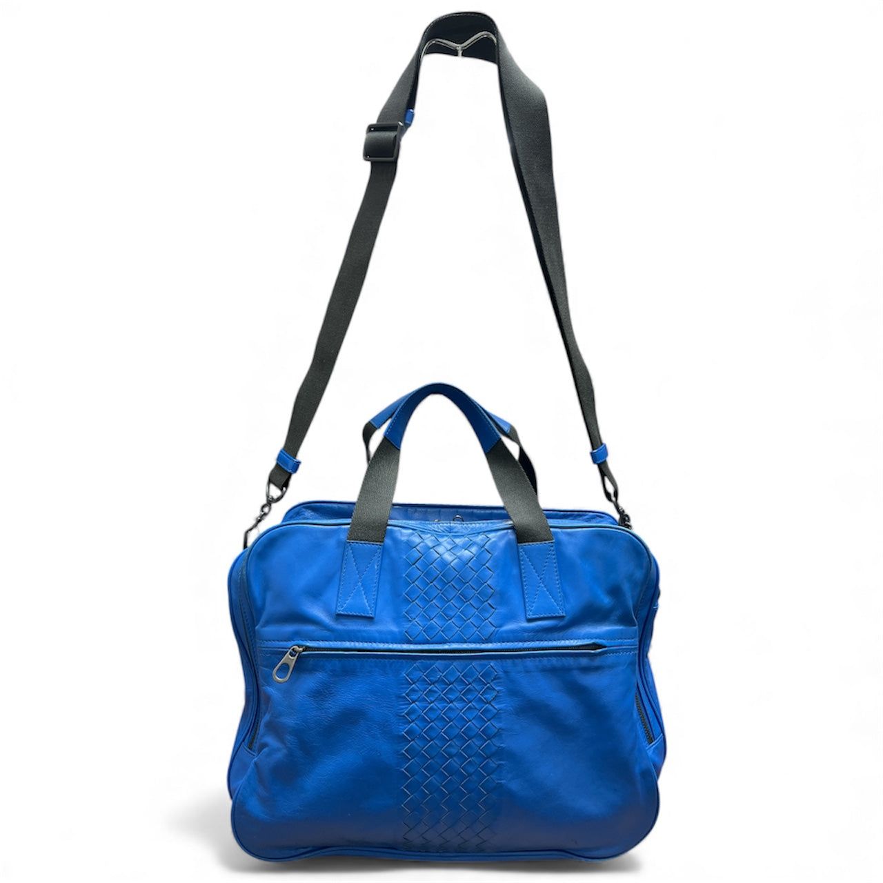 BOTTEGA VENETA青 レザー ショルダーバッグ Bo25 【公式通販】