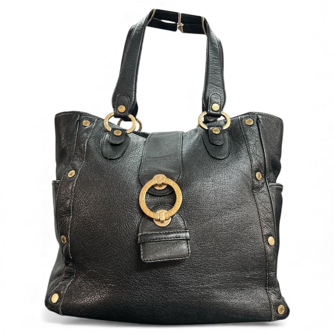 BVLGARI 黒のレザートートバッグ BV52 - メルカリ BVLGARI 黒のレザートートバッグ BV52 - メルカリ