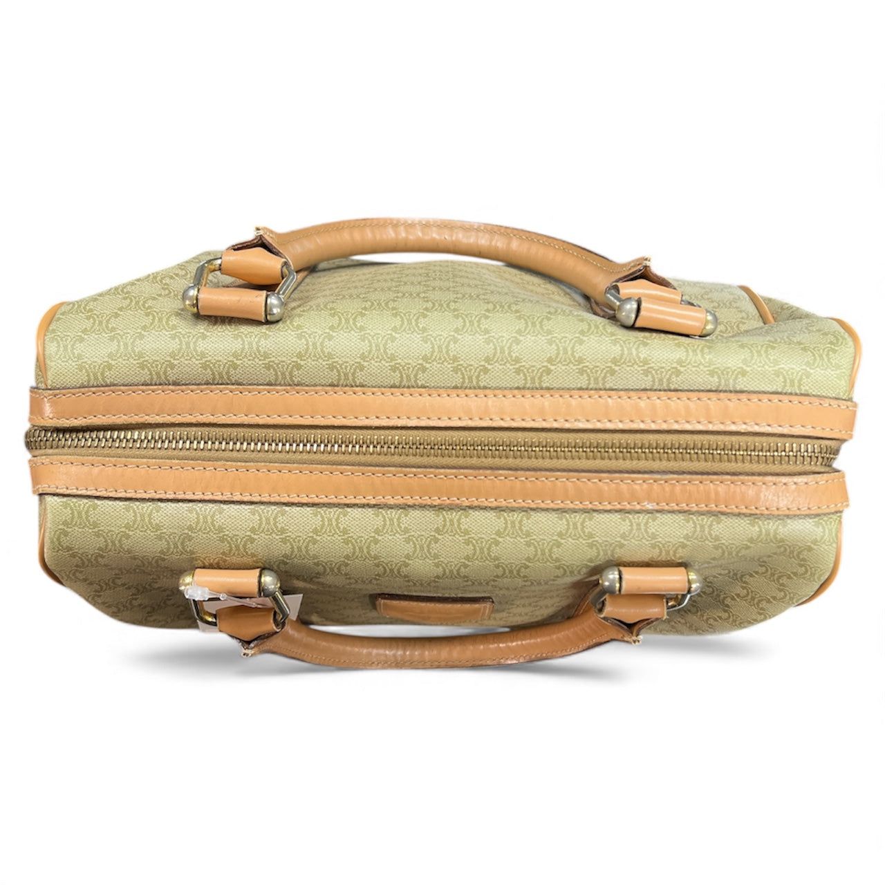 CELINE ボストンバッグ ベージュ CELINI （セリーヌ）ベージュ/ブラウン ボストンバッグ Ce245 - メルカリ