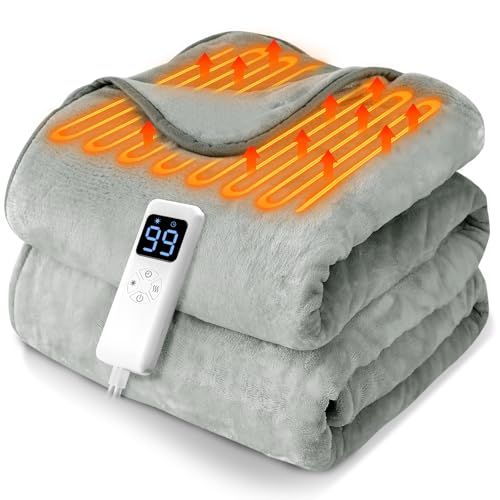 電気毛布 敷き 掛け兼用 驚きの省エネ暖房 電気ひざ掛け 速暖 140 80 CM 9段階温度調整 電気ブランケット 丸洗い可 ダニ退治 ランネル素材 柔らかい 両面使え タイマー付き 自動オフ 過熱保護 防寒対策 暖房器具 PSE認証済み