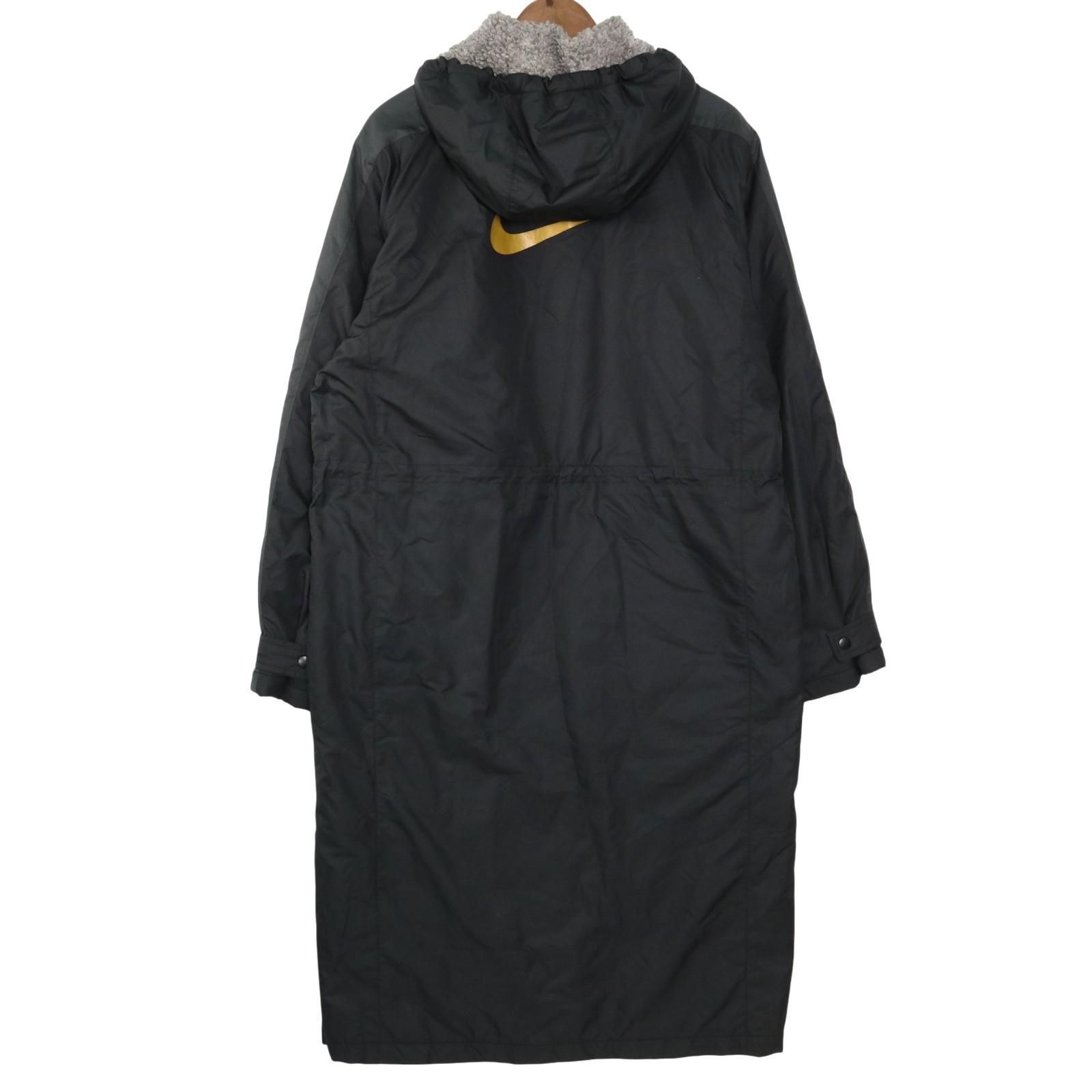NIKE ナイキ ボア ゴールドライン ベンチコート ロングダウンコート 黒
