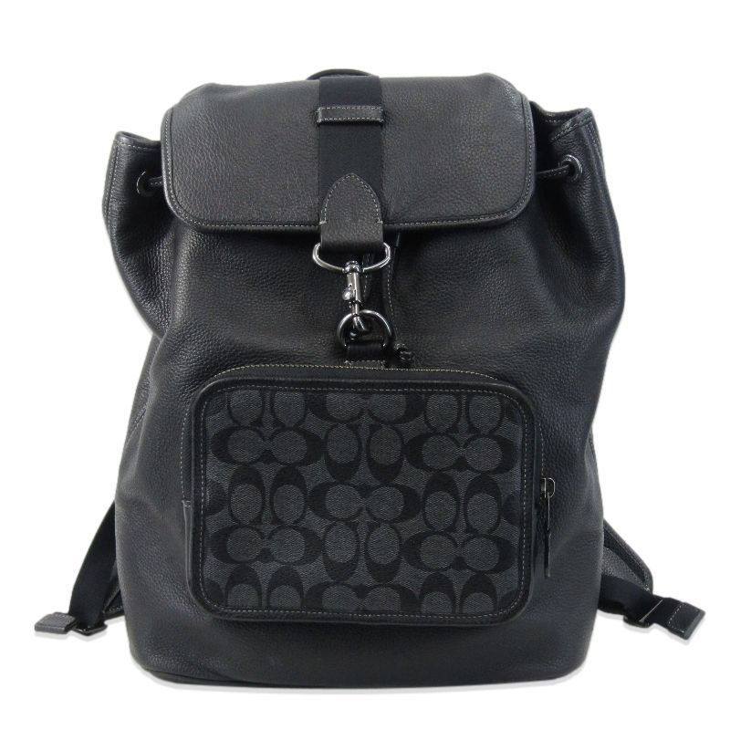 COACH コーチ バックパック C 9864 サリバン シグネチャー キャンバス リュック ブラック 黒