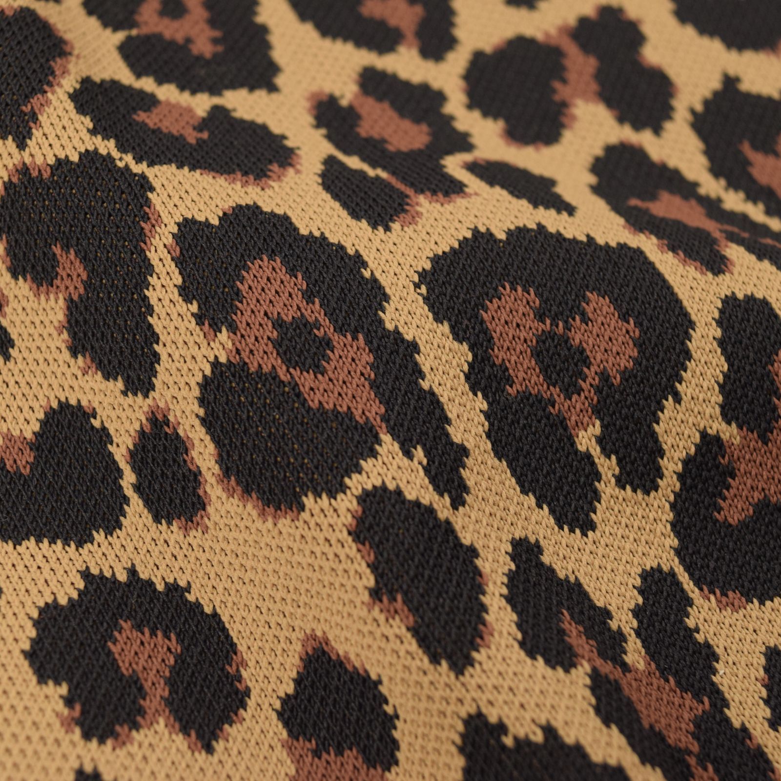 サイズ：2・L・新品】パーリーゲイツ 日本製 レオパード柄 クルー