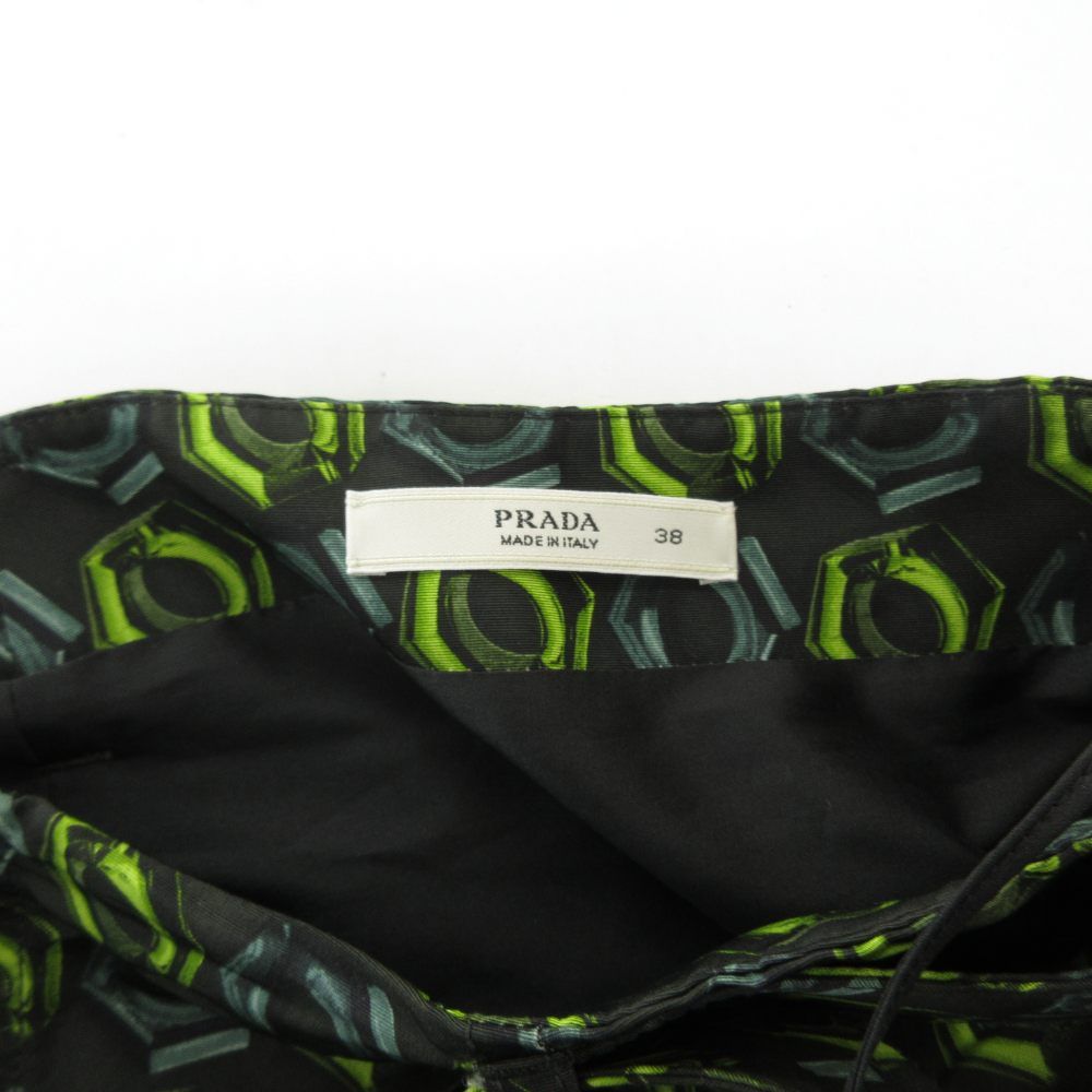 プラダ PRADA レディース 総柄刺繍 膝丈 シルク混 スカート プラダ PRADA レディース 総柄刺繍 膝丈 シルク混 スカート プラダ