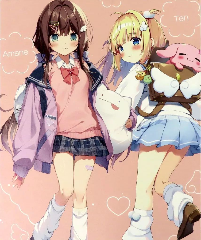 同人その他雑貨 オリジナル F 8キャンバスアート てん＆あまね ぱん＆karory karory＆ぱん ふたり展 in 福岡 KITTE 博多 KAROMIX＆ぱんのみみ