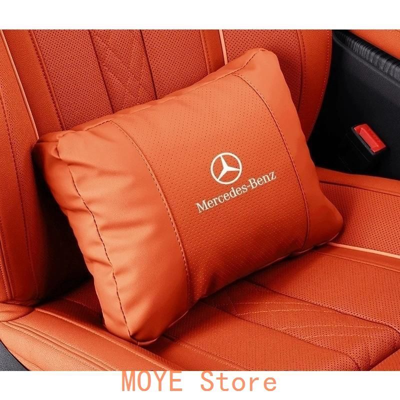 メルセデス ベンツ BENZ オレンジ ネックパッド 腰クッション 車用