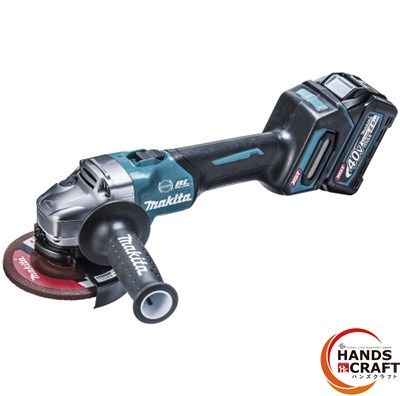 ♥ makita マキタ 125 mmディスクグラインダ バッテリー 40 V 2 5 Ah 充電器付 ハンズクラフ