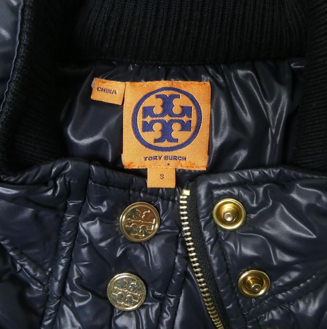 美品 TORY BURCH トリーバーチ ダウンジャケット ミドル丈 スタンド 