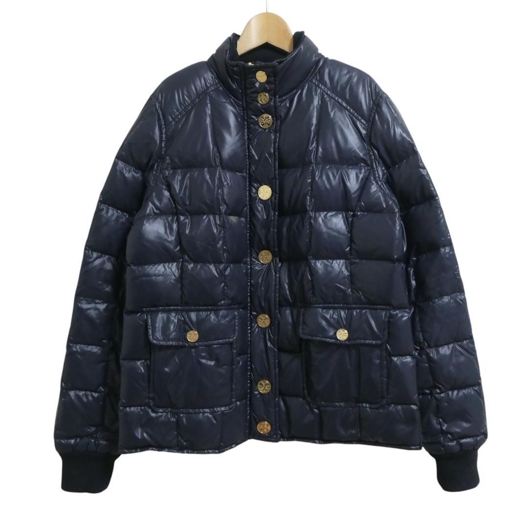 美品 TORY BURCH トリーバーチ ダウンジャケット ミドル丈 スタンド 