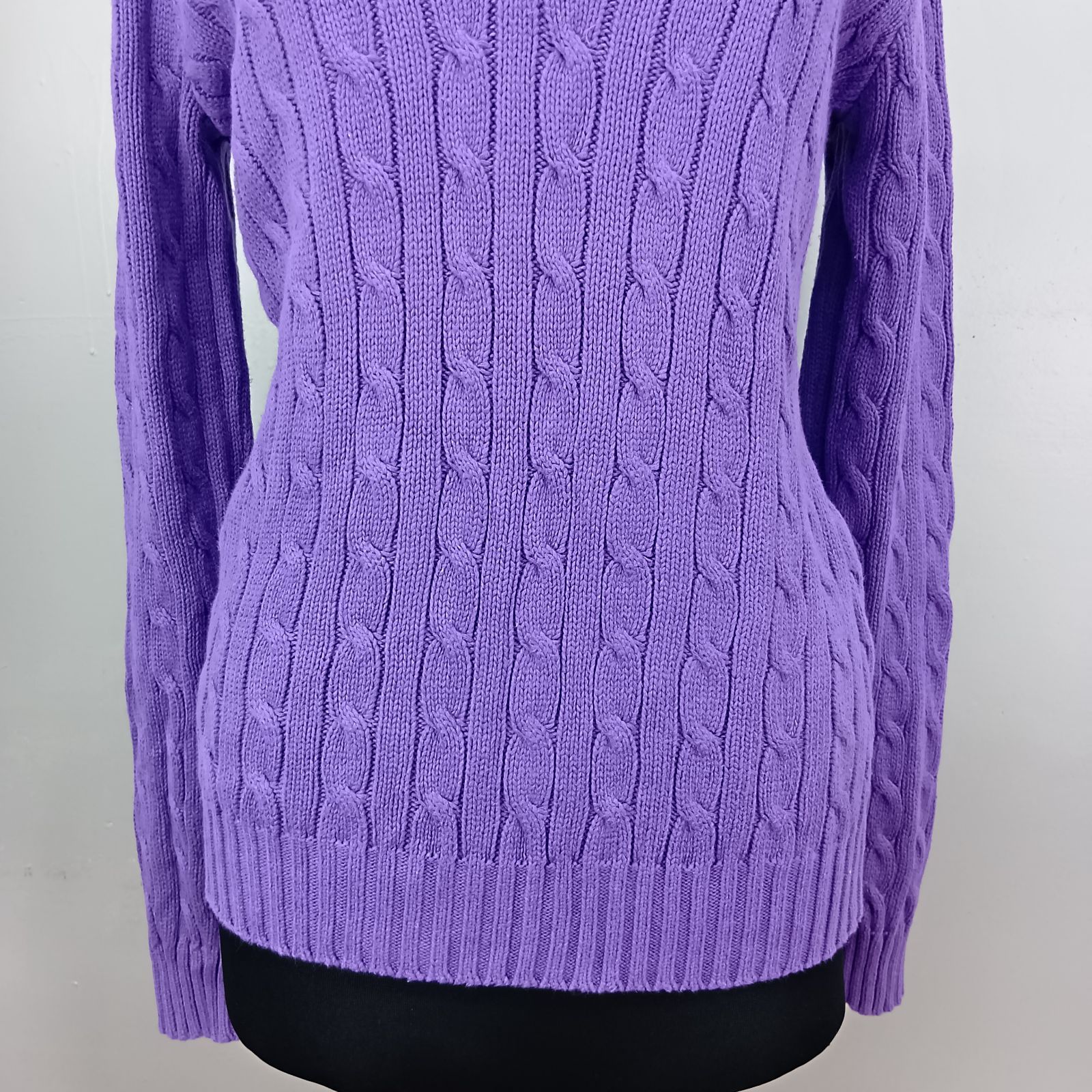 RALPHLAUREN ラルフローレン Vネック ケーブルニット セーター