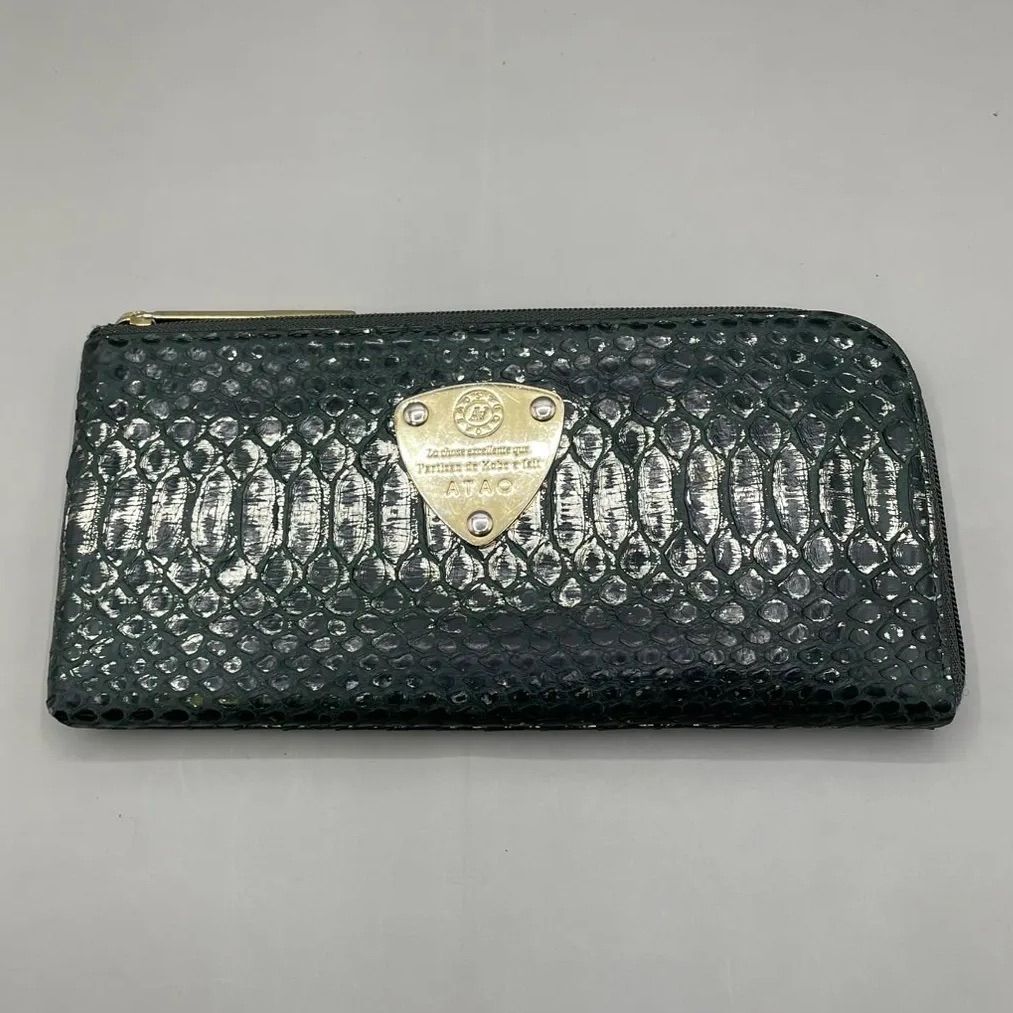 ATAO アタオ パイソン“HAKU“(箔)長財布 L字 ラウンドファスナー ATAO アタオ パイソン“HAKU“(箔)長財布 L字 ラウンドファスナー