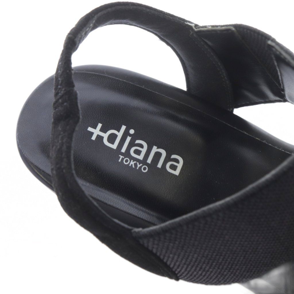 ダイアナ DIANA +diana プラス サンダル ストラップ 23.5cm 黒 - メルカリ