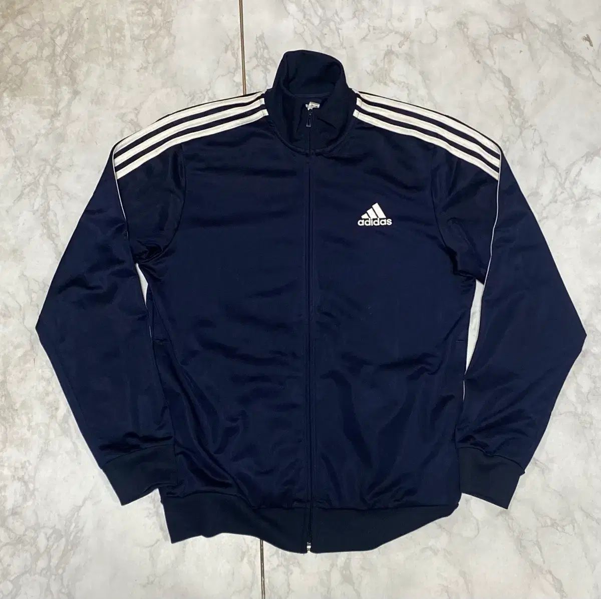 adidas ネイビー ジップアップ トレーナー L adidas アディダス