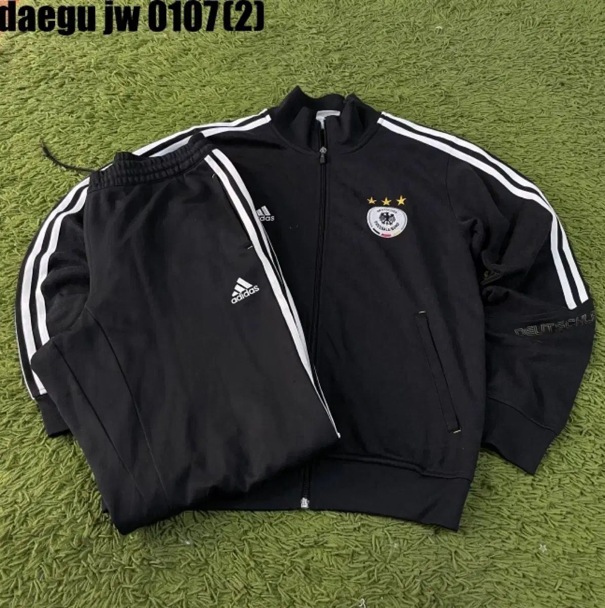 アディダス ドイツ サッカー チーム トレーニングウェア セット ブラック L