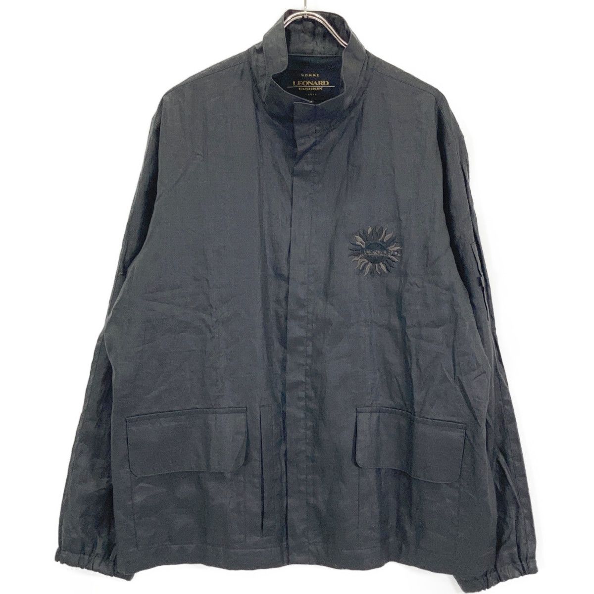 LEONARD レオナール ﾌﾞﾗｯｸ ﾘﾈﾝ ｼﾞｯﾌﾟｱｯﾌﾟｼﾞｬｹｯﾄ 52 - メルカリ