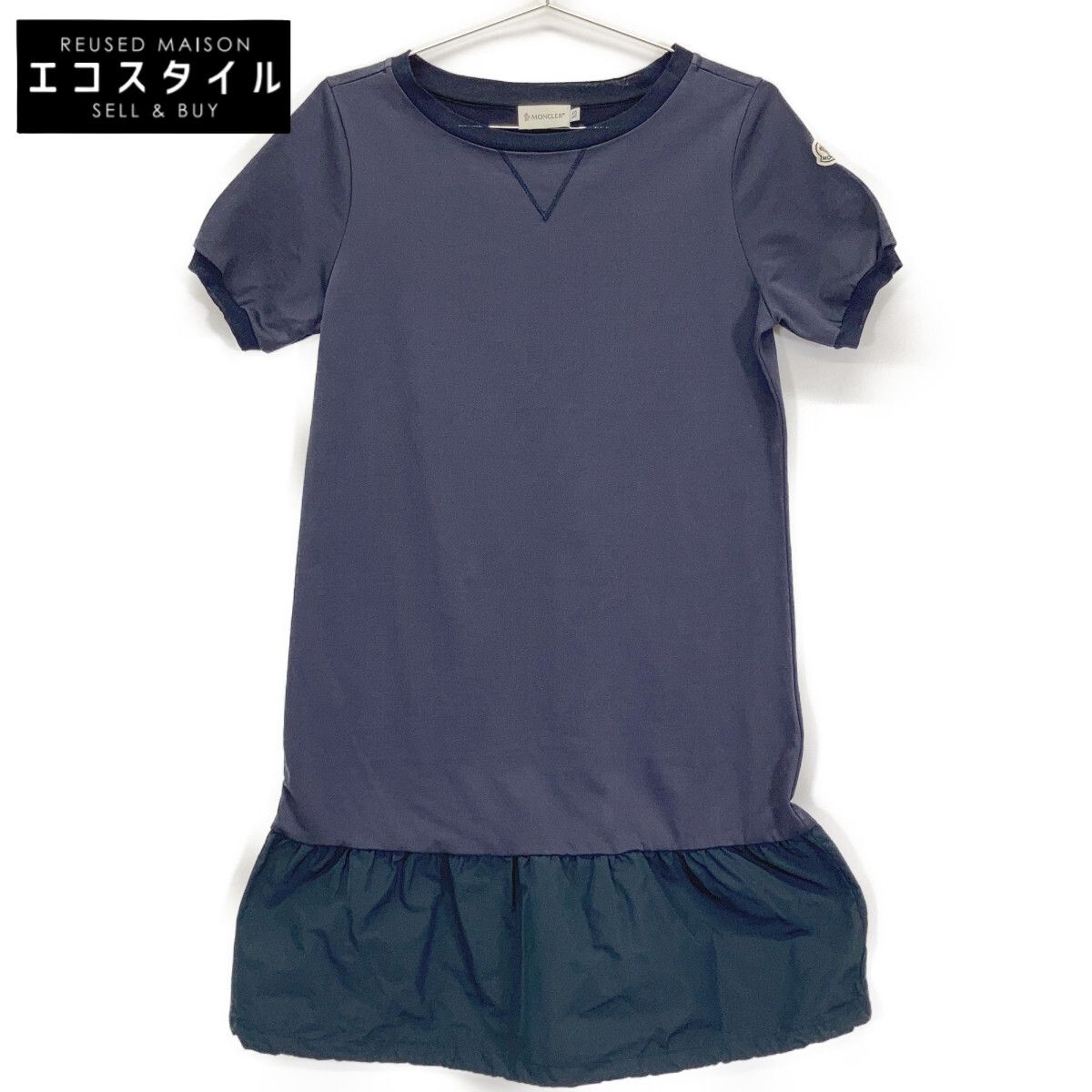 MONCLER モンクレール 14年製 ﾈｲﾋﾞｰ ABITO MANICHE CORTE ﾜﾝﾋﾟｰｽ XS