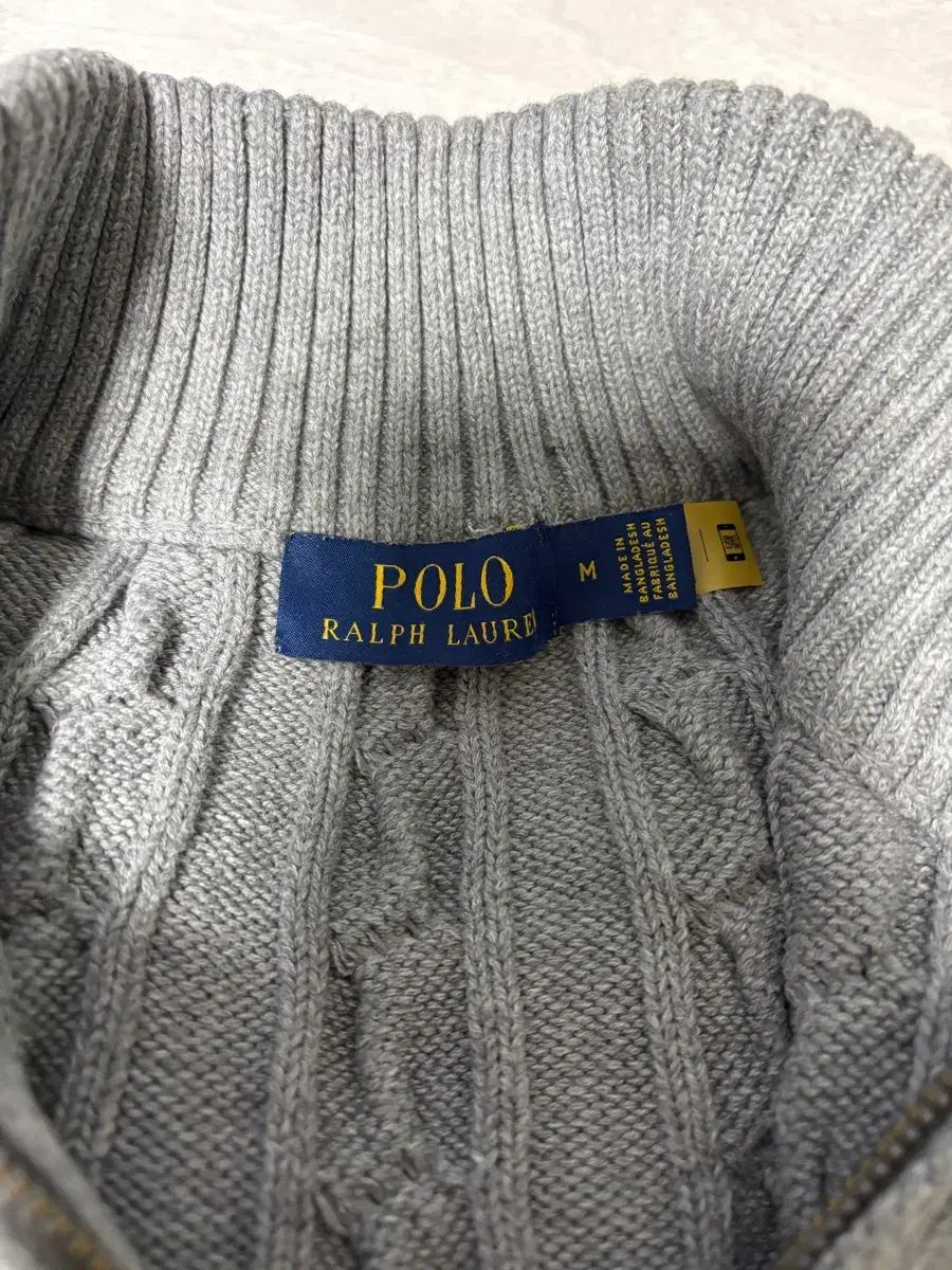 ポロ ラルフローレン ケーブル編み ハーフジップ ニット M - メルカリ