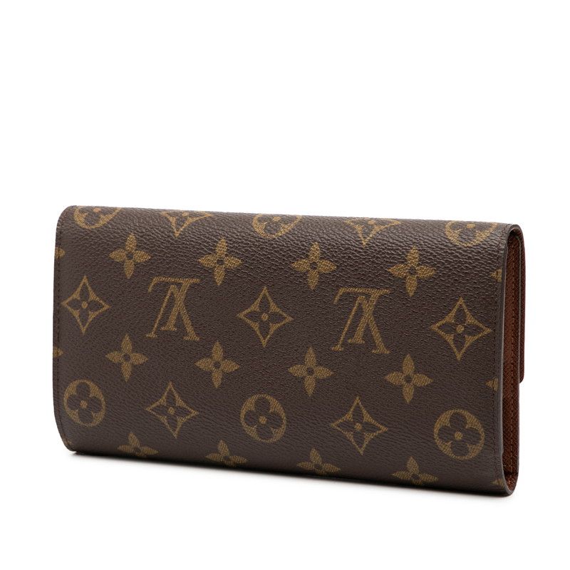 ルイ ヴィトン モノグラム ポルト トレゾール インターナショナル M 61215 ブラウン PVC レザー レディース LOUIS VUITTON 228-49344