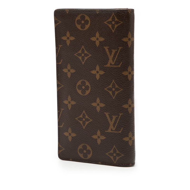 ルイ ヴィトン モノグラム ポルトフォイユ ブラザ M 66540 ブラウン PVC レザー レディース LOUIS VUITTON 228-49353