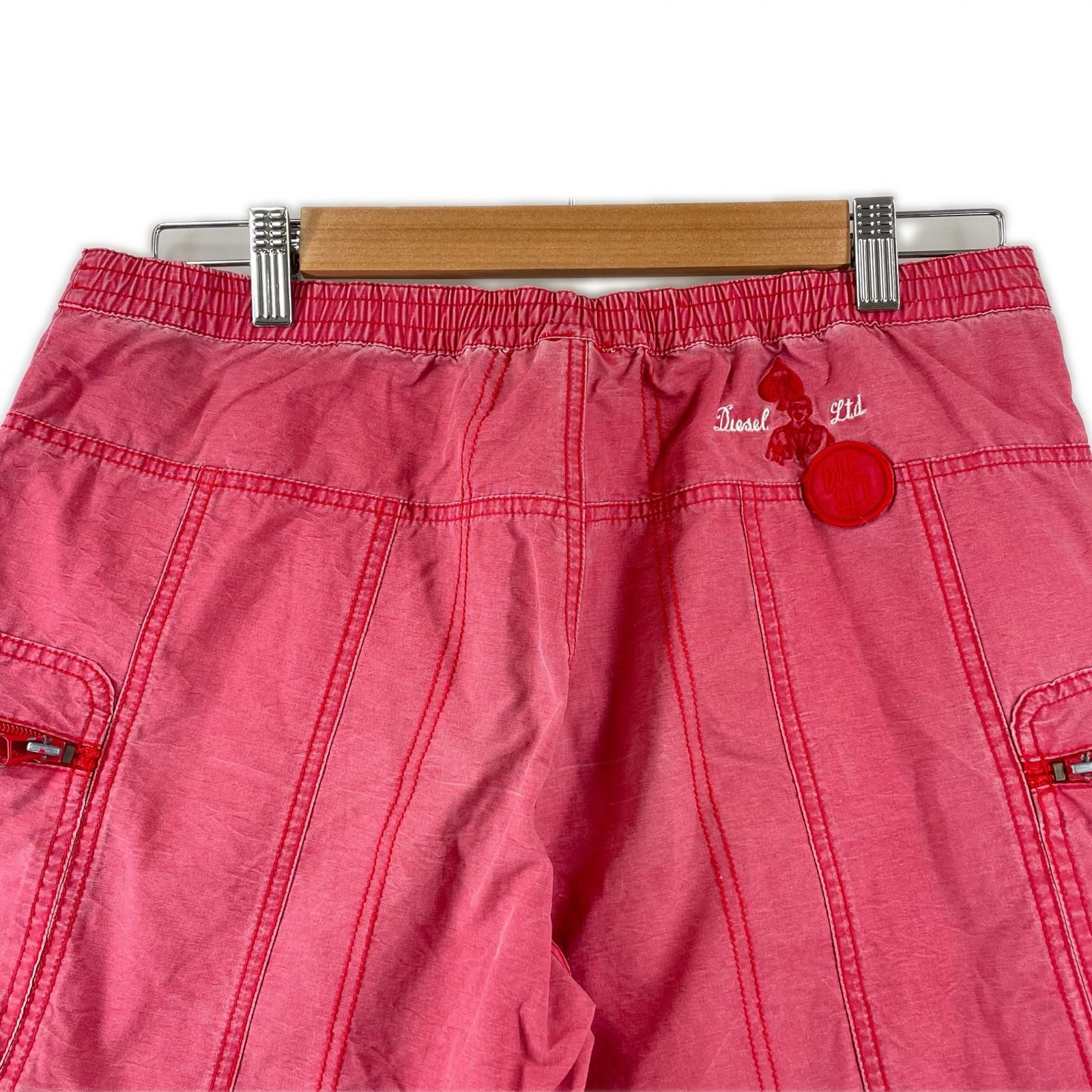 美品 DIESEL ディーゼル 無地 オールシーズン ショートパンツ コットン