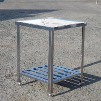  1 業務用 ステンレス 作業台 W 600 D H 800 mm 厨房 cm アングル脚 その他 キッチンツール