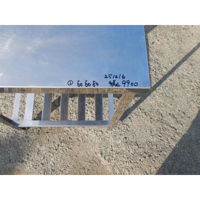 1 業務用 ステンレス 作業台 W 600 D H 800 mm 厨房 cm アングル脚