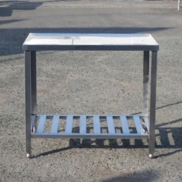 3 業務用 ステンレス 作業台 W 900 D 600 H 800ｍm 厨房 cm アングル脚